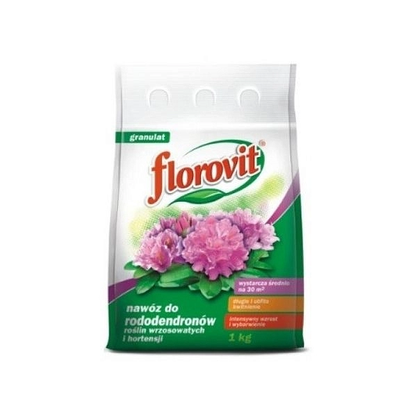 Удобрение цветочное Флоровит гранулир садовое для рододендронов, гортензий 3кг